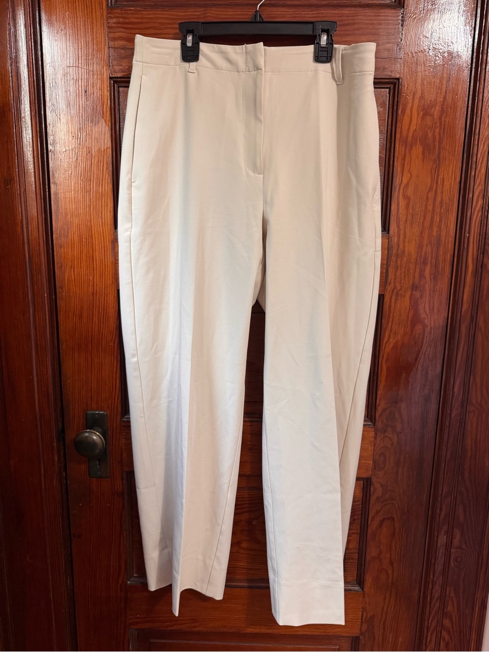 Banana Republic Modern Straight Pants in Light Cream Summer Office Professional